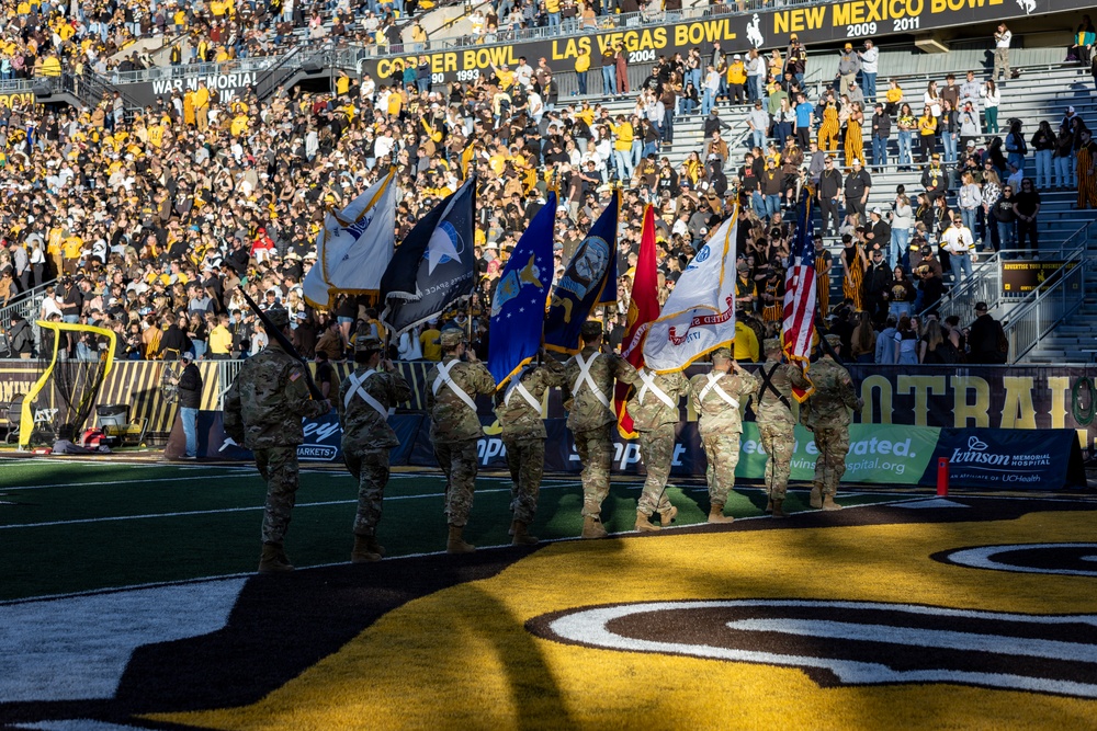 University of Wyoming Cowboy football military appreciation game