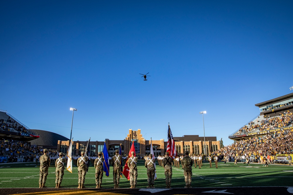 University of Wyoming Cowboy football military appreciation game