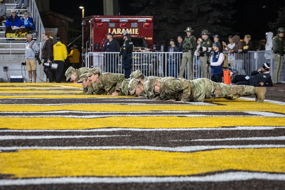 University of Wyoming Cowboy football military appreciation game