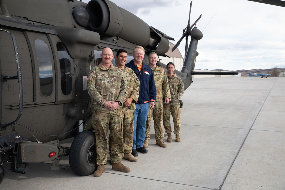 Karl Mecklenburg visits Wyoming Army National Guard armories