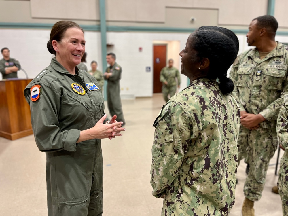 Chief of Navy Reserve visits Navy Reservists at Joint Reserve Base Fort Worth