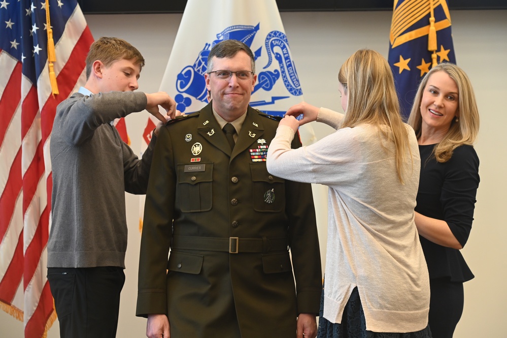 Col. Benjamin P. Currier promotion ceremony