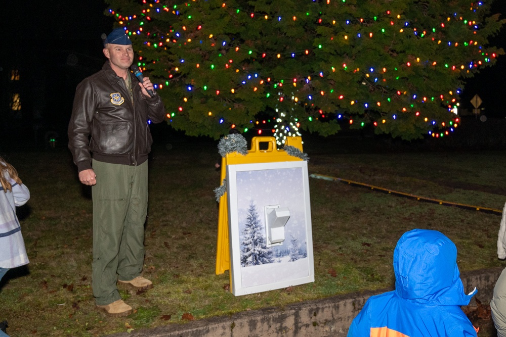 Jingle Bells, Twinkling Lights, Holiday Smiles: Team McChord lights the tree!