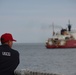 Coast Guard Cutters Bertholf and Healy conduct joint operations near Unimak Pass, Alaska