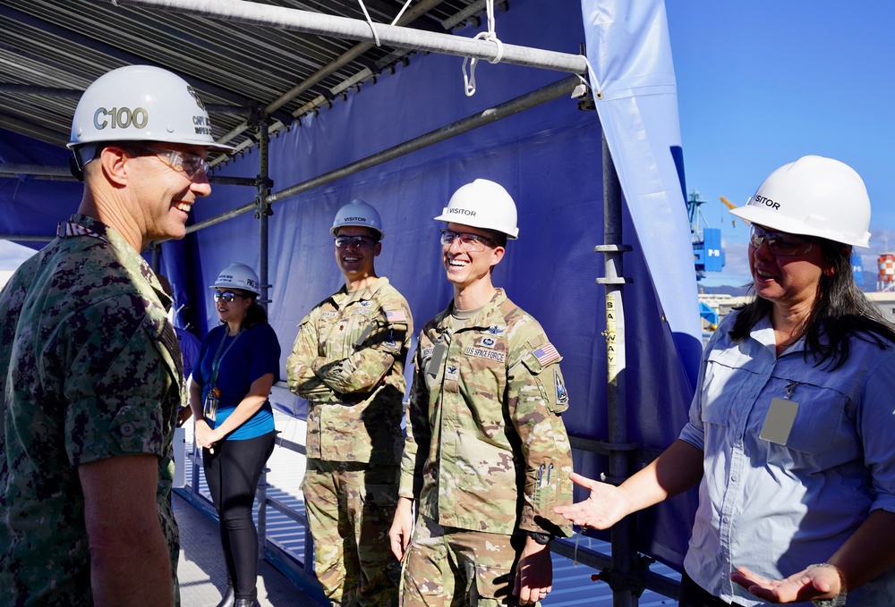 Space Force Members Visits Pearl Harbor Naval Shipyard