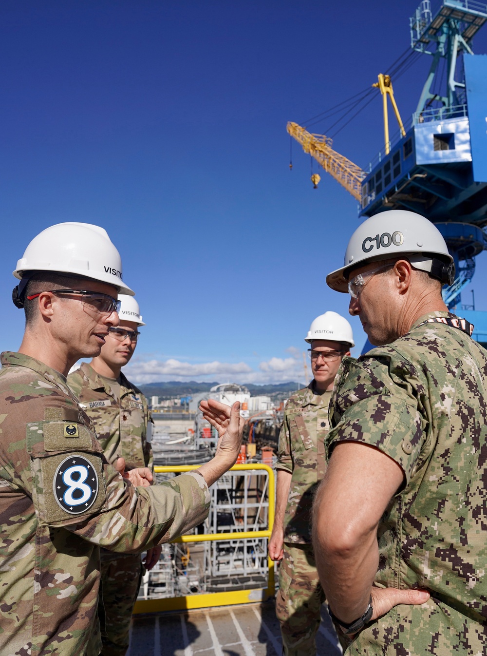 Space Force Members Visits Pearl Harbor Naval Shipyard