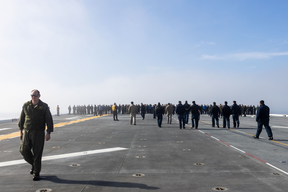 Steel Knight 24: VMFA-211 F-35B Lightning II’s arrive to USS Tripoli