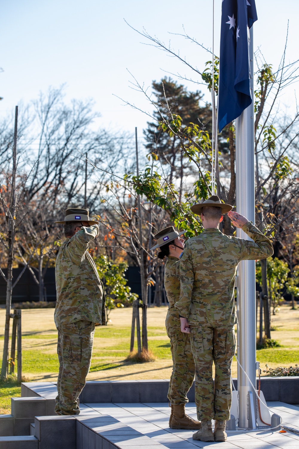 Yama Sakura 87: Trilateral Flag Raising