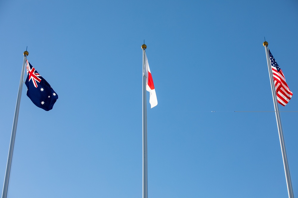 Yama Sakura 87: Trilateral Flag Raising