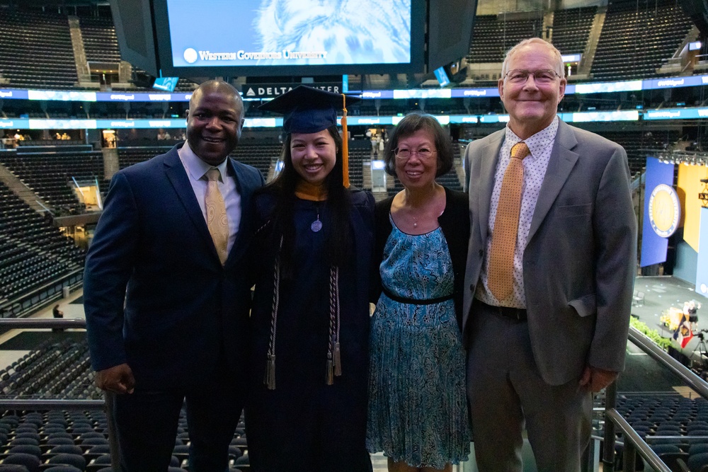 Marine Captain receives Master of Science degree