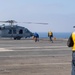 USS Ronald Reagan (CVN76) Sailors conduct flight deck operations