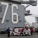 USS Ronald Reagan (CVN76) Sailors conduct flight deck operations