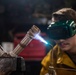 USS Ronald Reagan (CVN 76) Sailors practice welding