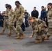 USS Ronald Reagan (CVN 76) Sailors and U.S. Army Soldiers participate in a FOD walk down