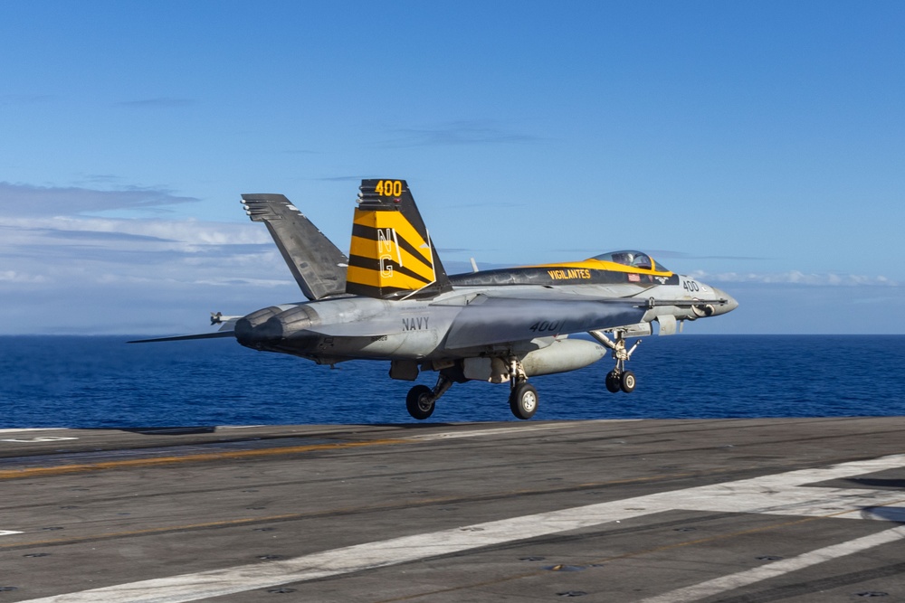 Abraham Lincoln conducts flight operations