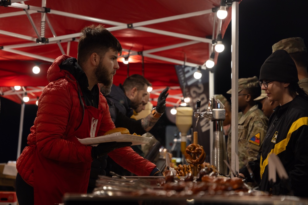 U.S. Soldiers, along with NATO Multinational Battlegroup Members, Participate in a Christmas Tree Lighting Event in Bulgaria