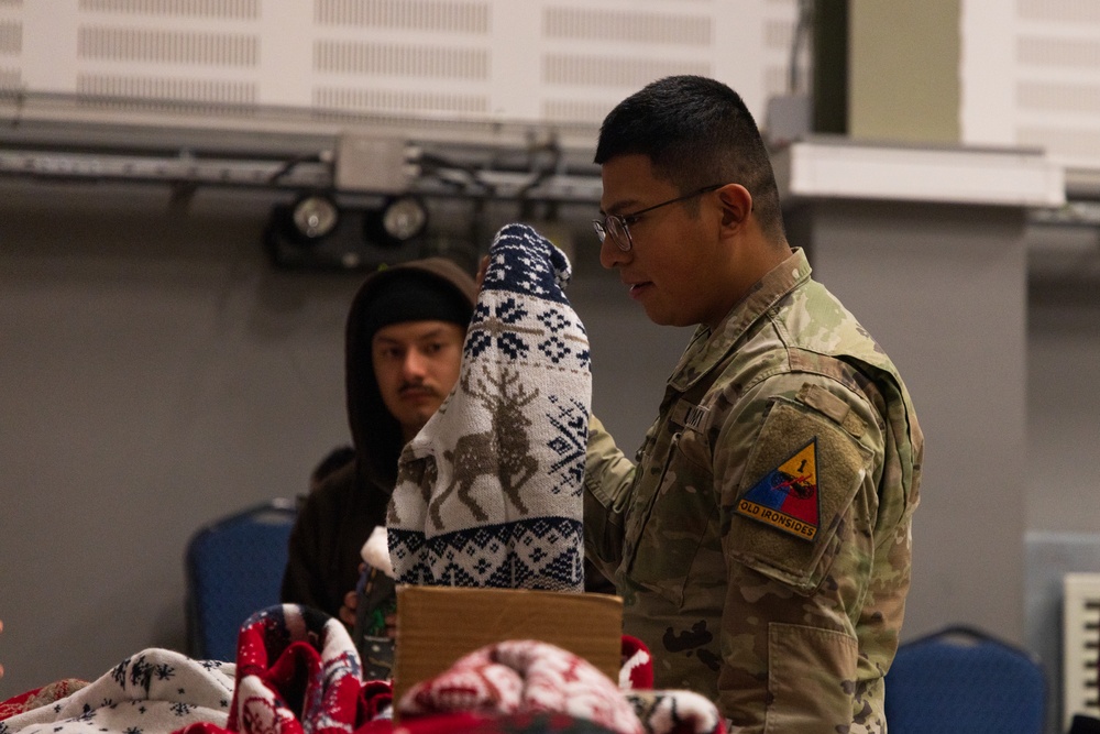 U.S. Soldiers, along with NATO Multinational Battlegroup Members, Participate in a Christmas Tree Lighting Event in Bulgaria