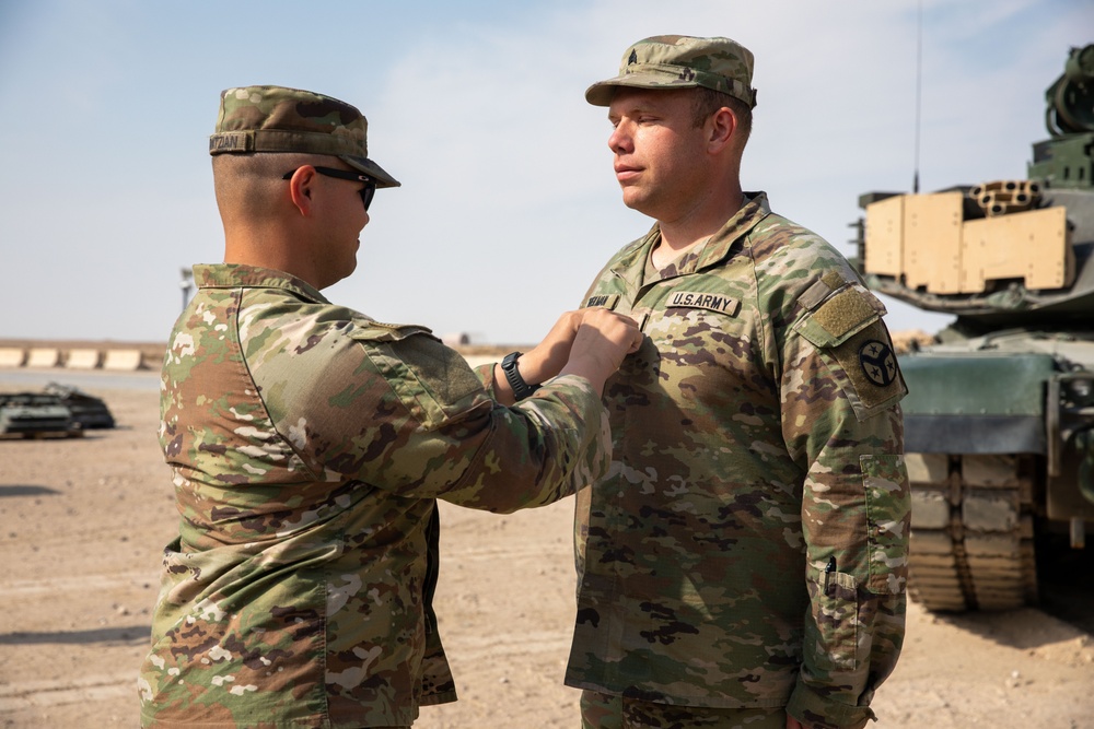 Task Force Reaper Soldiers are Promoted