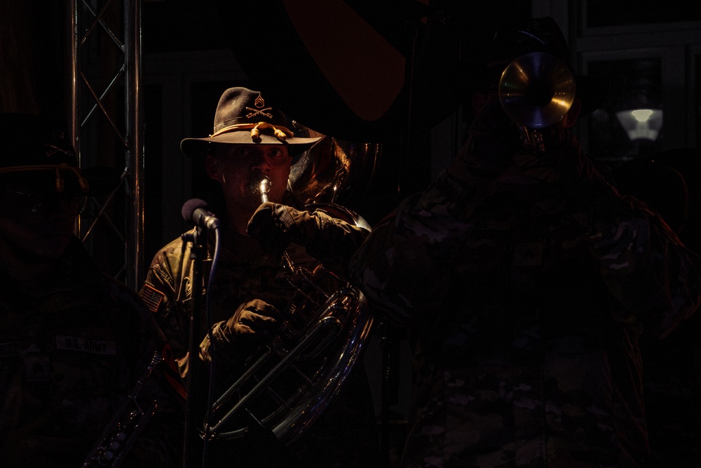 1st Cavalry Division Band performs for the Polish community at Powidz