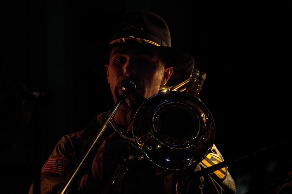 1st Cavalry Division Band performs for the Polish community at Powidz