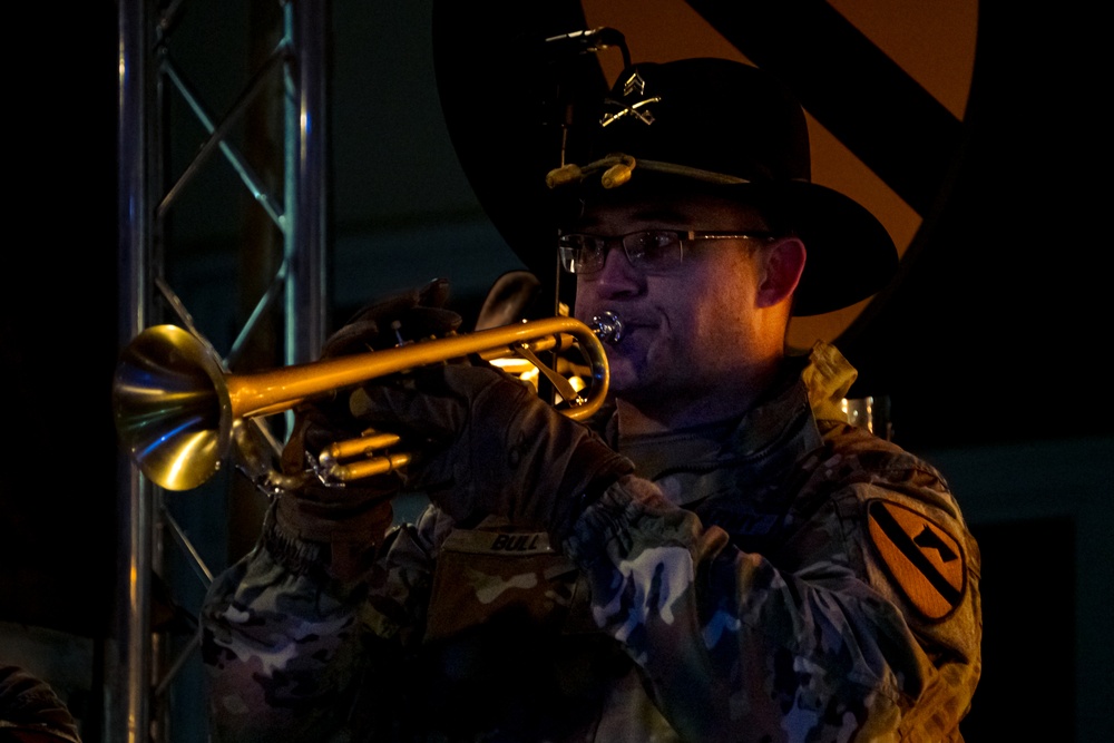 1st Cavalry Division Band performs for the Polish community at Powidz