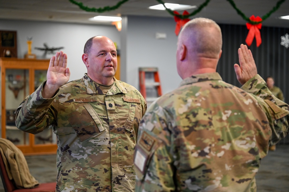 104th Fighter Wing promotes Marchessault to Lieutenant Colonel