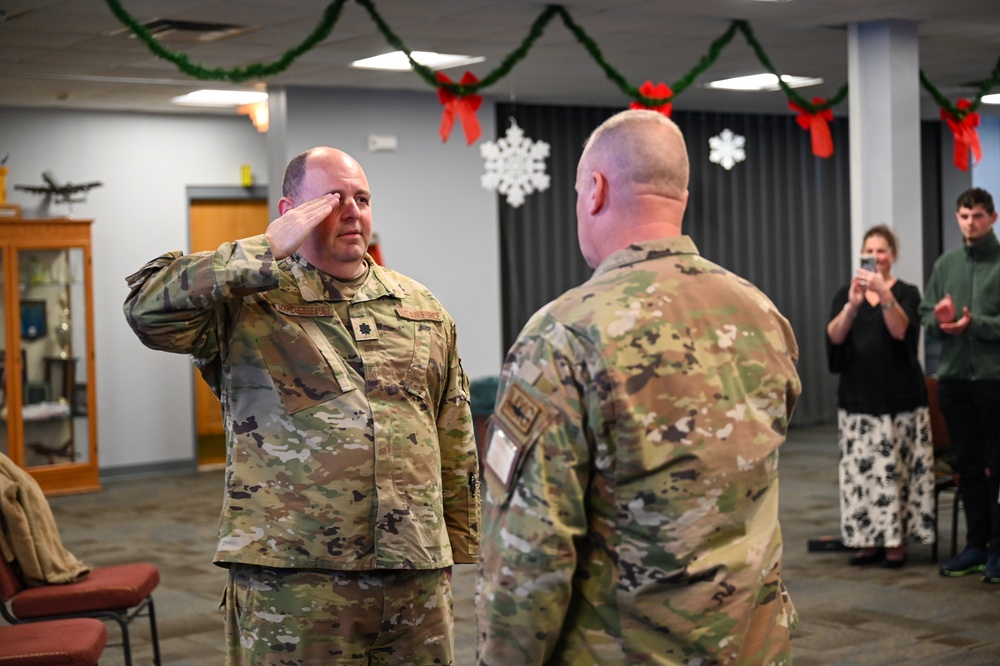 104th Fighter Wing promotes Marchessault to Lieutenant Colonel