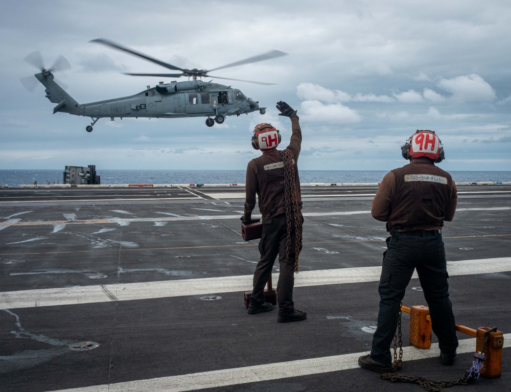 USS Carl Vinson (CVN 70) Sailors Conduct Routine Operations at Sea