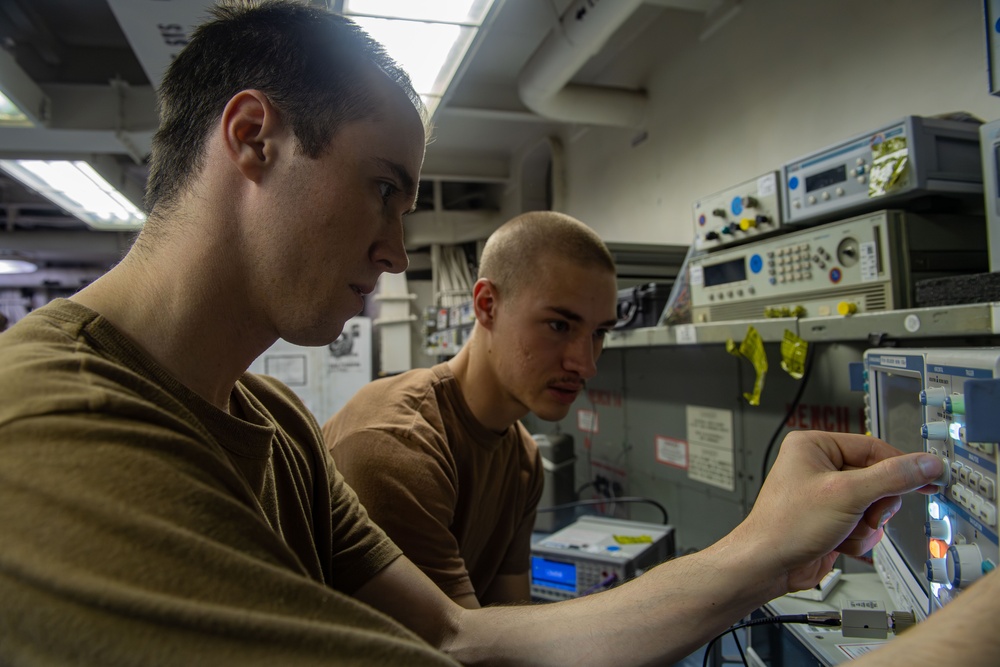 USS Carl Vinson (CVN 70) Sailors Conduct Routine Operations at Sea