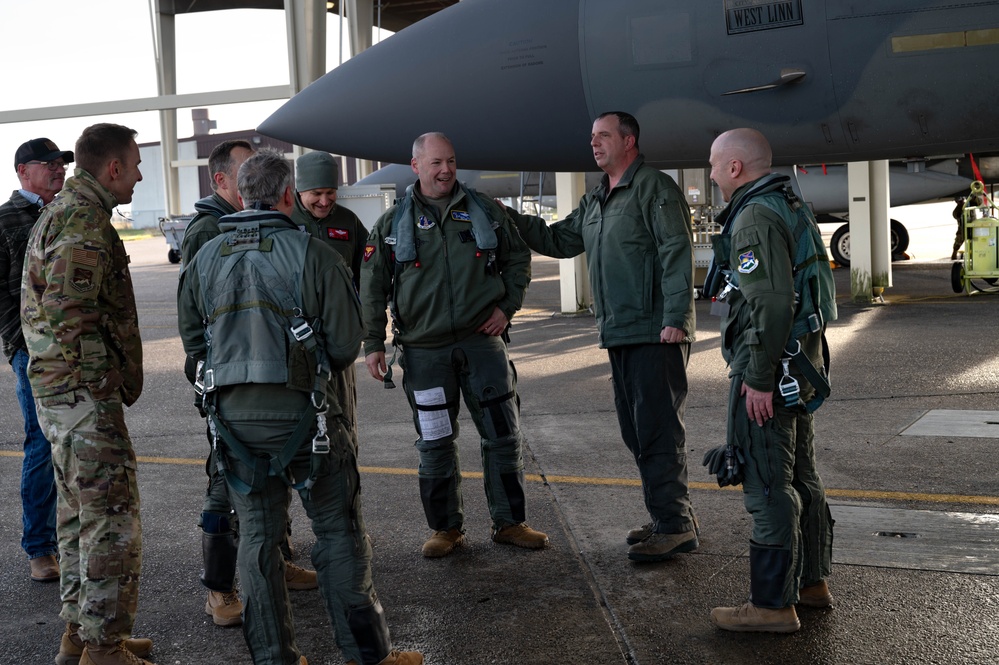 142nd Wing Commander's Fini Flight