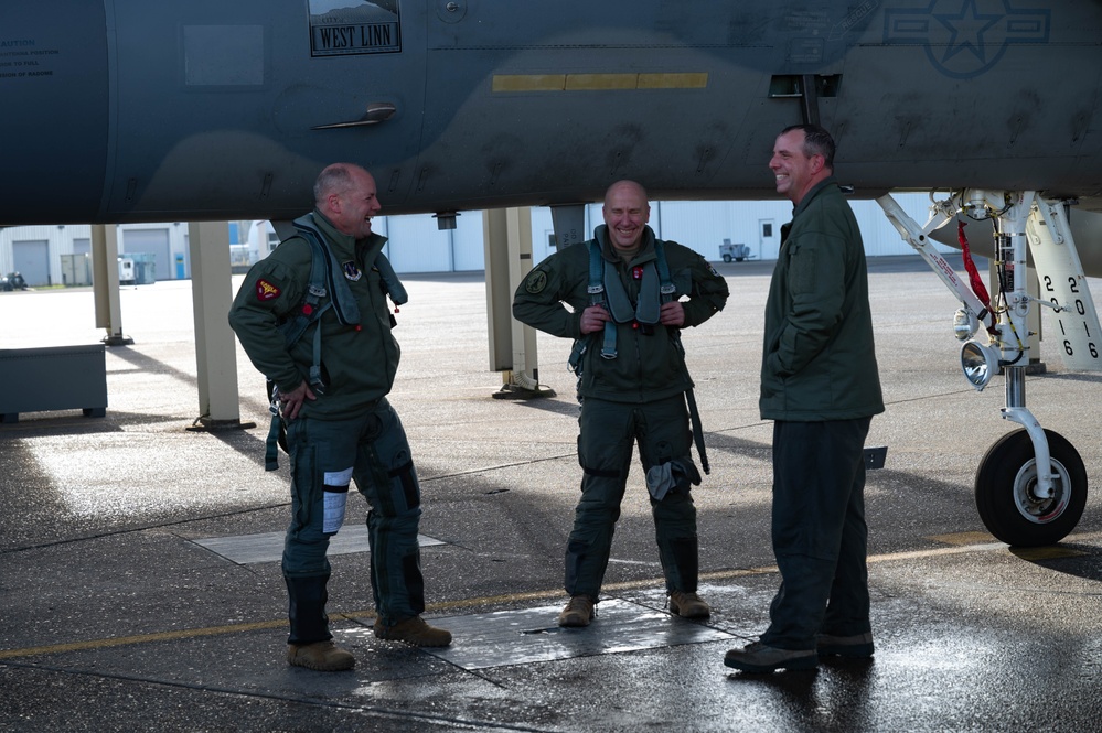 142nd Wing Commander's Fini Flight