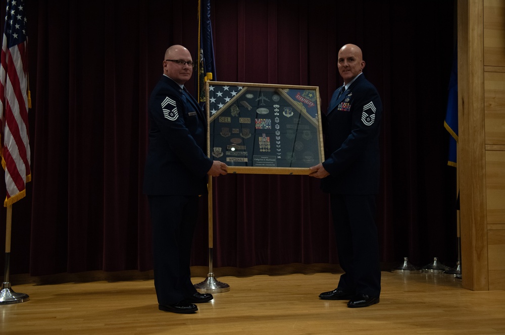 CMSgt Eric MacDonald Retires After 34 Years of Service