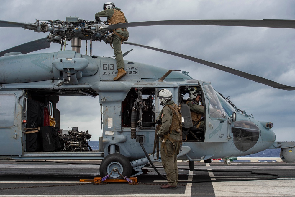 USS Carl Vinson (CVN 70) Sailors Conduct Routine Operations at Sea