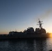 USS Oscar Austin Conducts Berth Shift