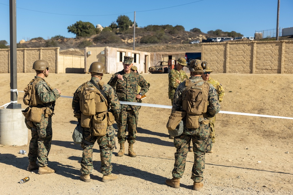 Division commanding general observes military assisted departure as part of Steel Knight 24