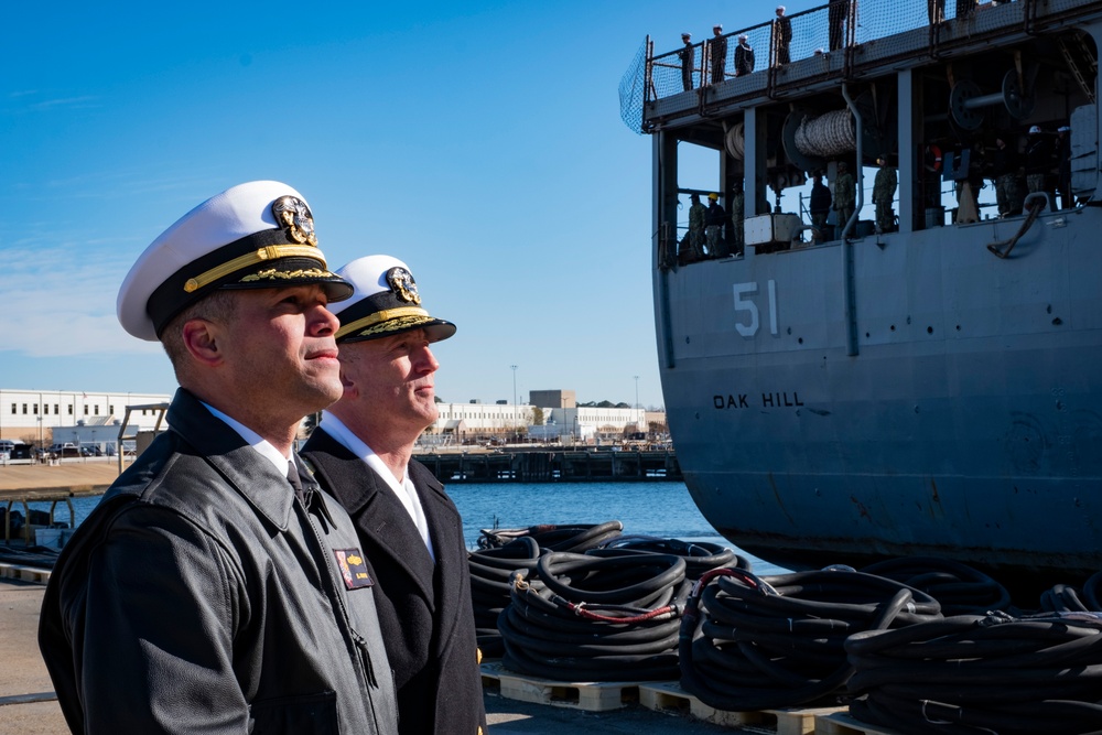 USS Oak Hill Returns to Norfolk