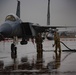 142nd LRS Hot-Pit Refuel F-15C Eagles