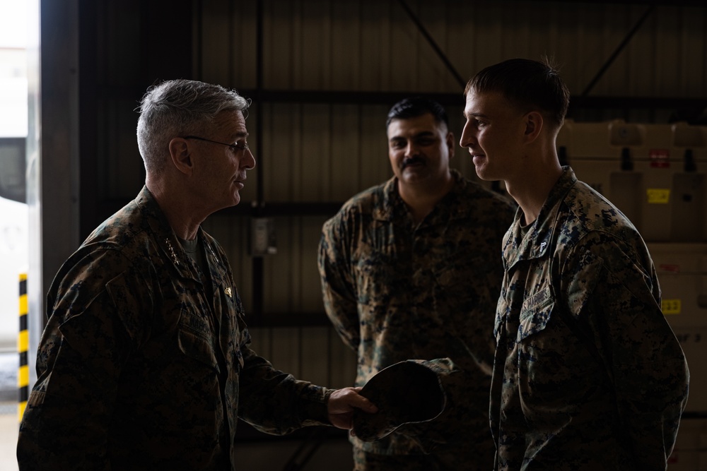 The 37th Assistant Commandant of the Marine Corps, Gen. Christopher J. Mahoney, Visits 12th MLR