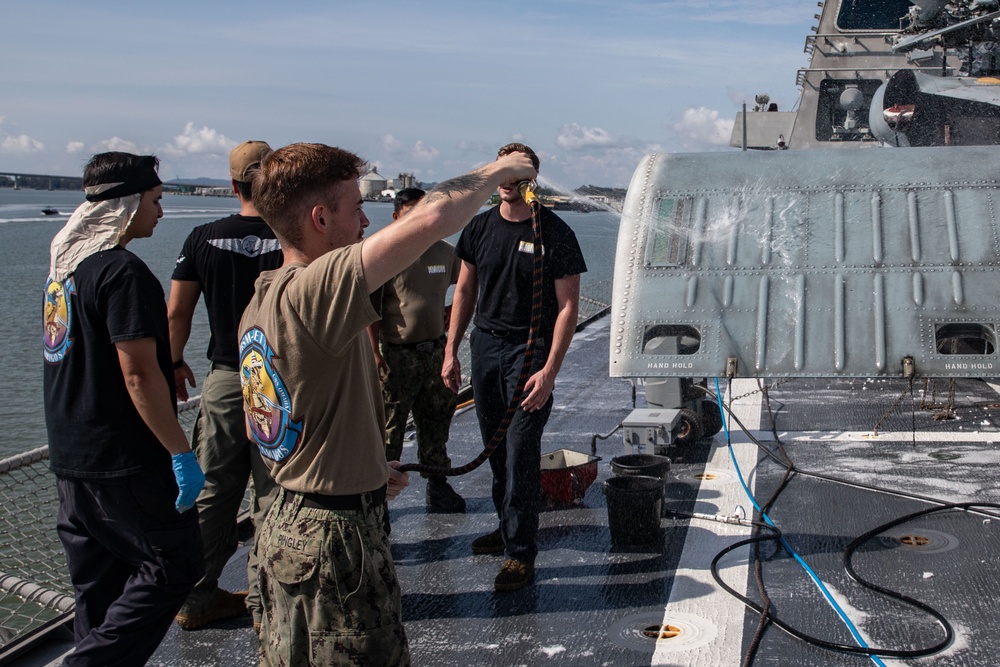 USS Omaha (LCS 12) Conducts Daily Operations in Brunei