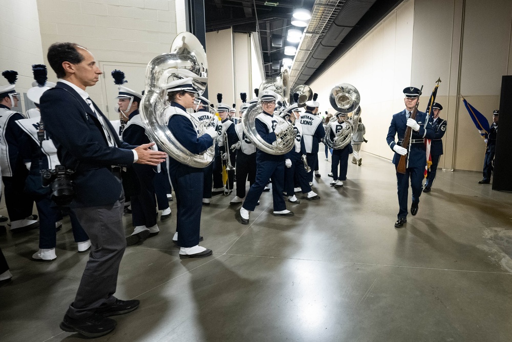 Indiana Air National Guard Honor Guard Presents Colors at Big Ten Championship Game in Indianapolis