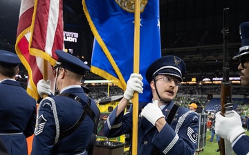 Indiana Air National Guard Honor Guard Presents Colors at Big Ten Championship Game in Indianapolis