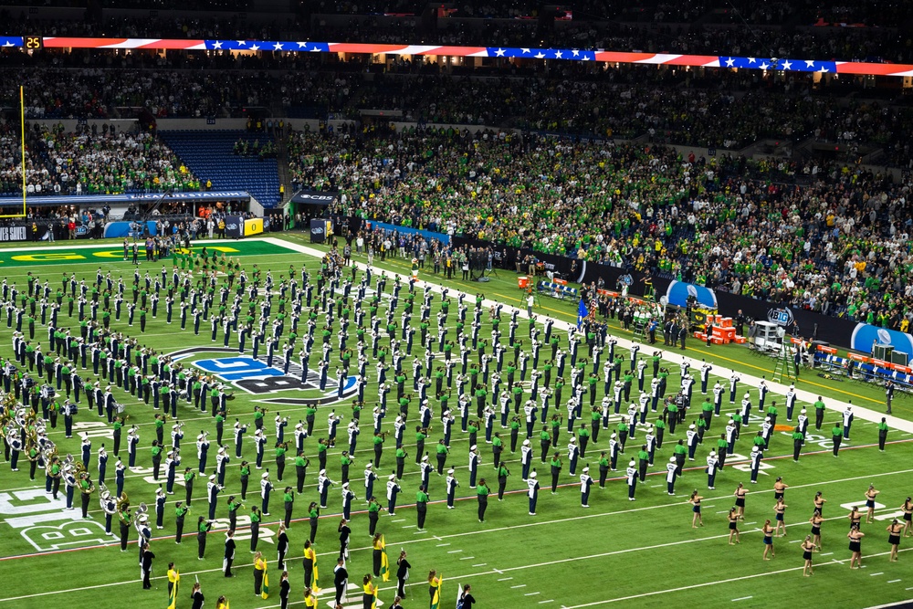 Indiana Air National Guard Honor Guard Presents Colors at Big Ten Championship Game in Indianapolis