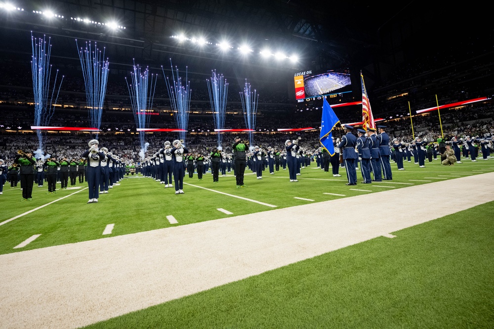 Indiana Air National Guard Honor Guard Presents Colors at Big Ten Championship Game in Indianapolis