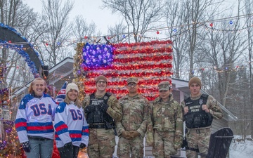 Fort Drum Military Police Soldiers Join 2024 Clayton Christmas Parade