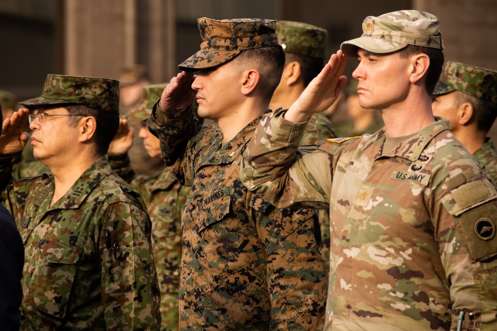 Service members from U.S., Australia, Japan participate in the Opening Ceremony