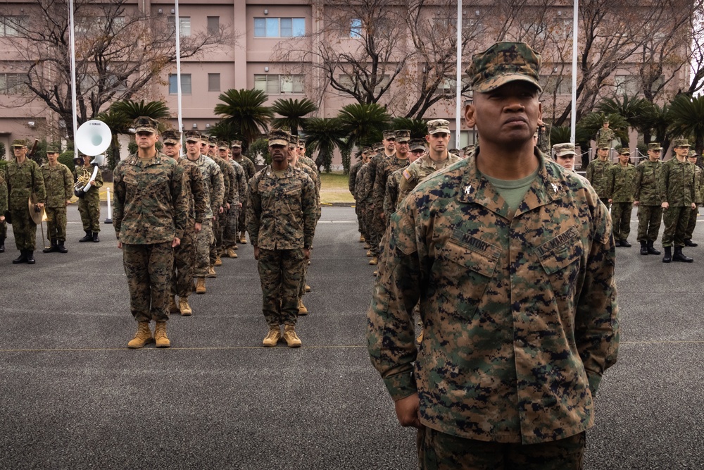 Service members from U.S., Australia, Japan participate in the Opening Ceremony