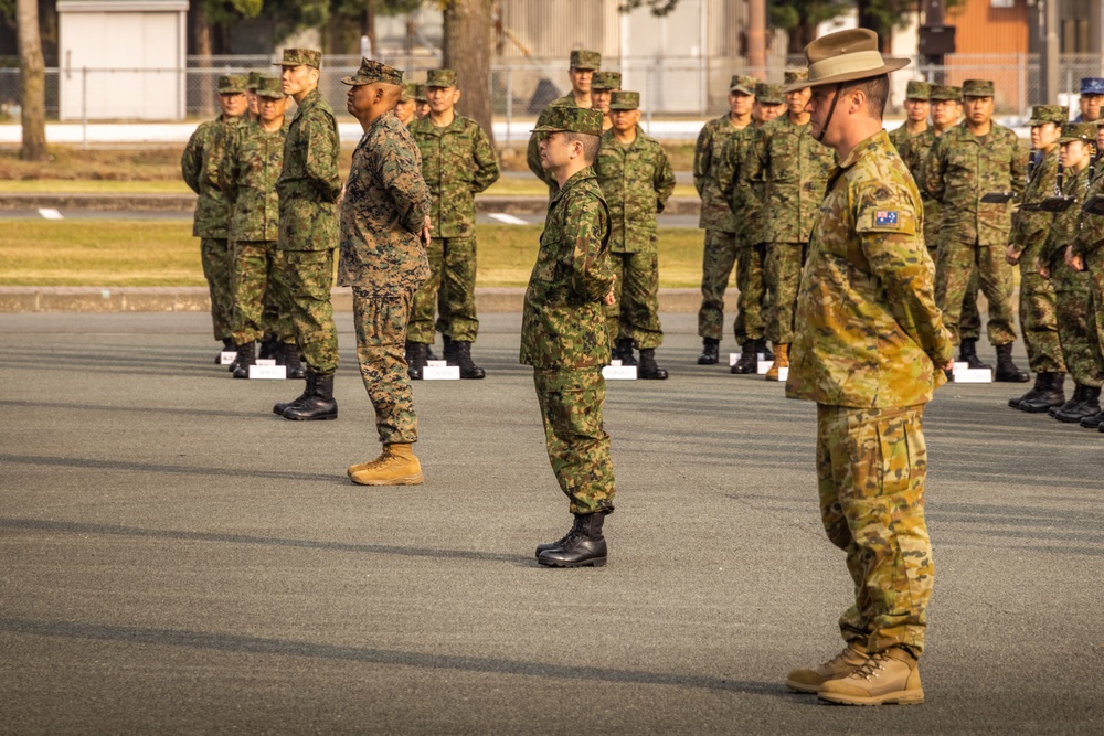 Service members from U.S., Australia, Japan participate in the Opening Ceremony