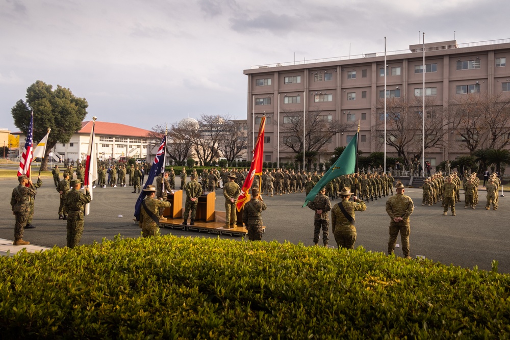 Service members from U.S., Australia, Japan participate in the Opening Ceremony