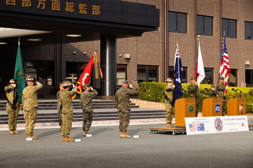 Service members from U.S., Australia, Japan participate in the Opening Ceremony