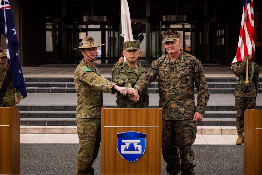 Service members from U.S., Australia, Japan participate in the Opening Ceremony